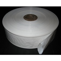 White Lay Flat Poly Tubing 200mm Wide x 60um Thick x 438m Roll Price Includes Gst