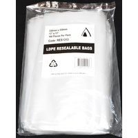 Resealable Bag 330mm x 330mm Pack/100 Gst Included