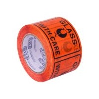 Adhesive Labels - Glass With Care- 100mm X 72mm Roll/500 Gst Included