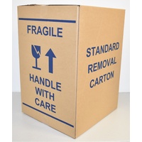 Brand New Standard Removal Carton 420mm x 405mm x 610mm Pack/100 Gst Included