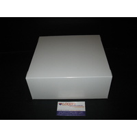 White Cake Boxes 250mm x 250mm x 62.5mm (10"x10x"2.5") Pack/100 Gst Included