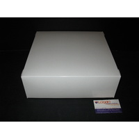 White Cake Boxes 275mm x 275mm x 100mm (11"x11"x4") Pack/100 Gst Included