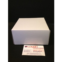 White Cake Boxes 150mm x 150mm x 75mm (6"x6"x3") Pack/100 Gst Included