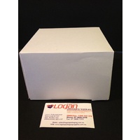 White Cake Boxes 150mm x 150mm x 100mm (6"x6"x4") Pack/100 Gst Included