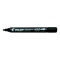 Pilot 100 Permanent Marker Black Bullet Tip