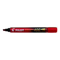 Pilot 400 Permanent Marker Red Chisel Tip Ctn/12