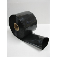Black Lay Flat Poly Tubing 200mm Wide x 100um Thick x 200m Roll Price Includes Gst