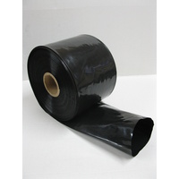 Black Lay Flat Poly Tubing 300mm Wide x 100um Thick x 135m Roll Price Includes Gst