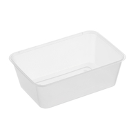 750ML Rectangular Takeaway Containers With Lids Pack/50