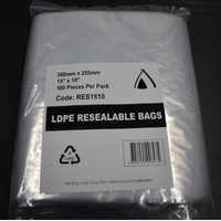 Resealable Bag 380mm x 280mm Pack/100 Gst Included