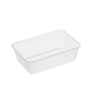 650ML Rectangular Takeaway Containers With Lids Pack/50