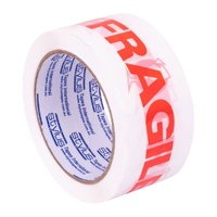 Fragile Tape Red/White 48mm x 66m (36 Rolls) Gst Included