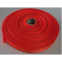 25mm x 50m Orange Fluoro Polyester Webbing Gst Included